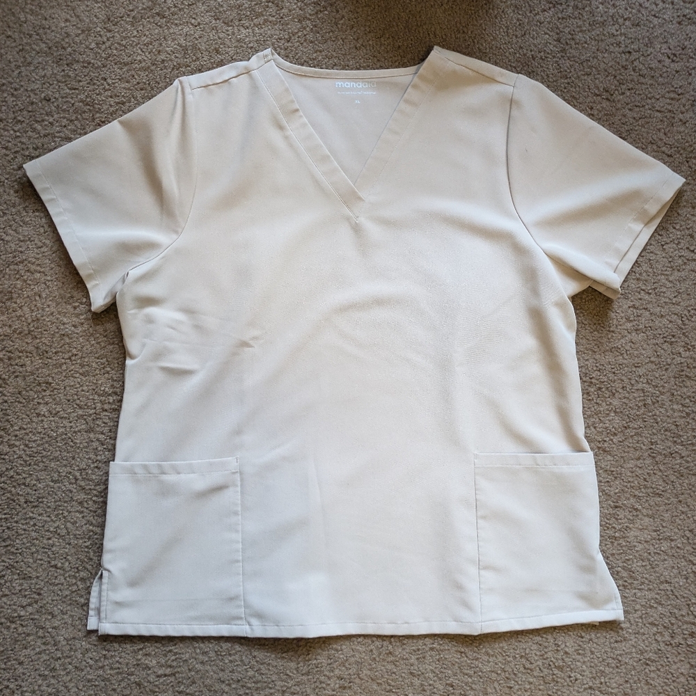 Mandala Scrubs, Beige/Tan/Sand, XL petite